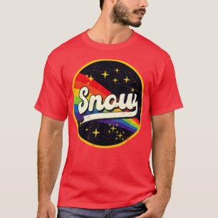 T-shirt Arc En Neige Dans L'Espace Grunge Vintage Style