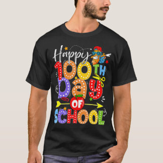 T-shirt Arc en ruban Coquette 100e jour d'école Dabbing 10