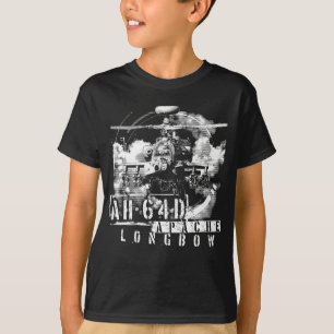 T-shirt Arc long Apache AH-64D