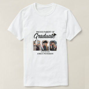T-shirt Arc moderne Fière Collage parent Photo Graduation