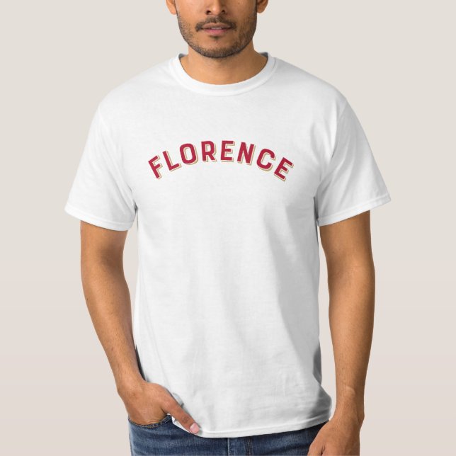 T-shirt Arc Vintage de Florence, Italie (Devant)