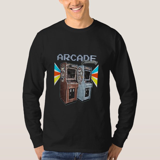 T-shirt Arcade Cabinet Machine 1970 1980 1990 (Devant)