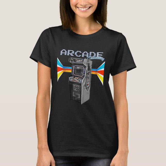 T-shirt Arcade Cabinet Machine 1970 1980 1990 (Devant)