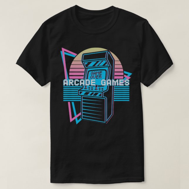 T-shirt Arcade Games Retro (Design devant)