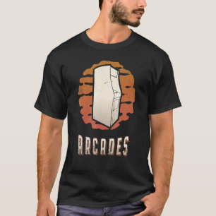 T-shirt Arcade Games Vintage Retro Classic Sunset