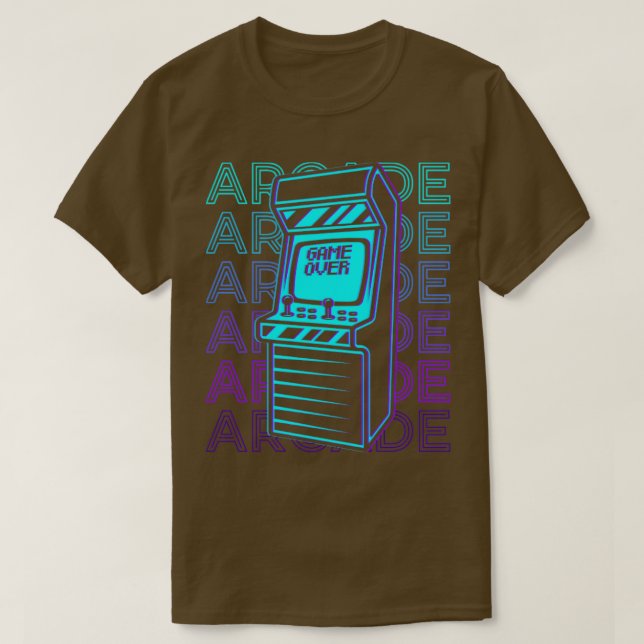 T-shirt Arcade Jeu Gamer Retro Arcade Cadeau (Design devant)
