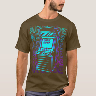 T-shirt Arcade Jeu Gamer Retro Arcade Cadeau