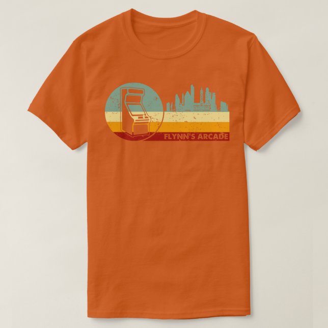 T-shirt Arcade Retro Vintage Flynns (Design devant)