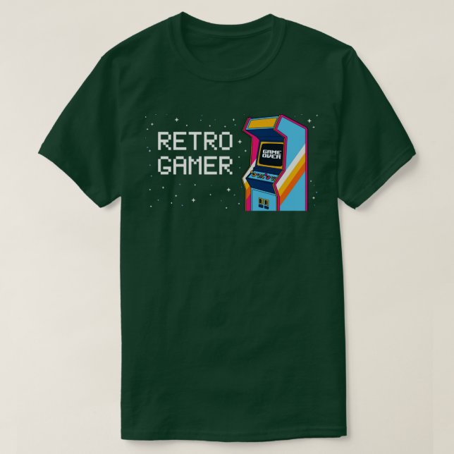 T-shirt Arcade Video Game Machine Drôle Retro Gaming Cadea (Design devant)