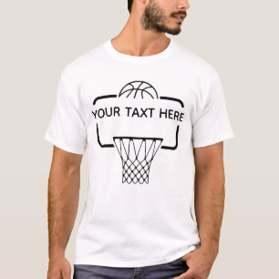 T-shirt Arceau de basketball et filet personnalisés Swish