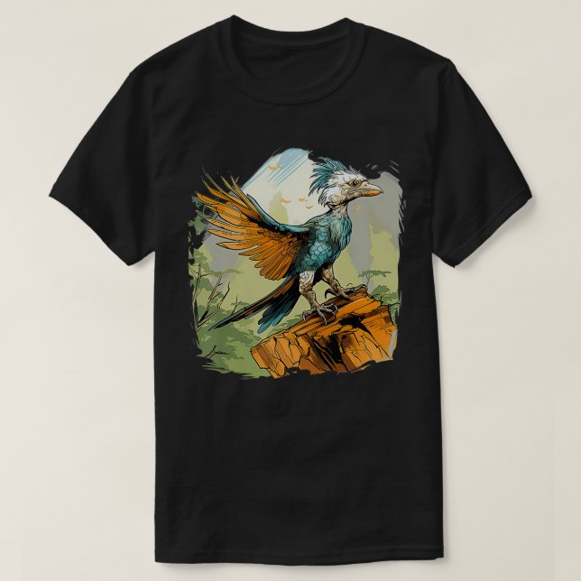 T-shirt Archaeopteryx de style rétro (Design devant)