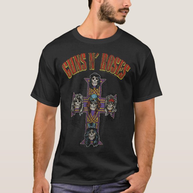 T-shirt Arche de croix officielle Rose Guns N' (Devant)