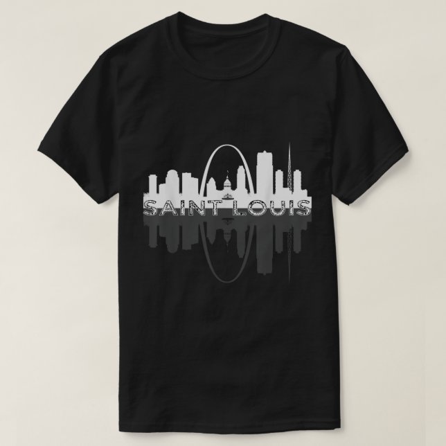 T-shirt Arche de la passerelle d'art Skyline de St Louis M (Design devant)