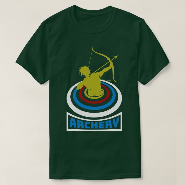 T-shirt Arche Sport Archer Archer Arrow Et Bow 34 (Design devant)