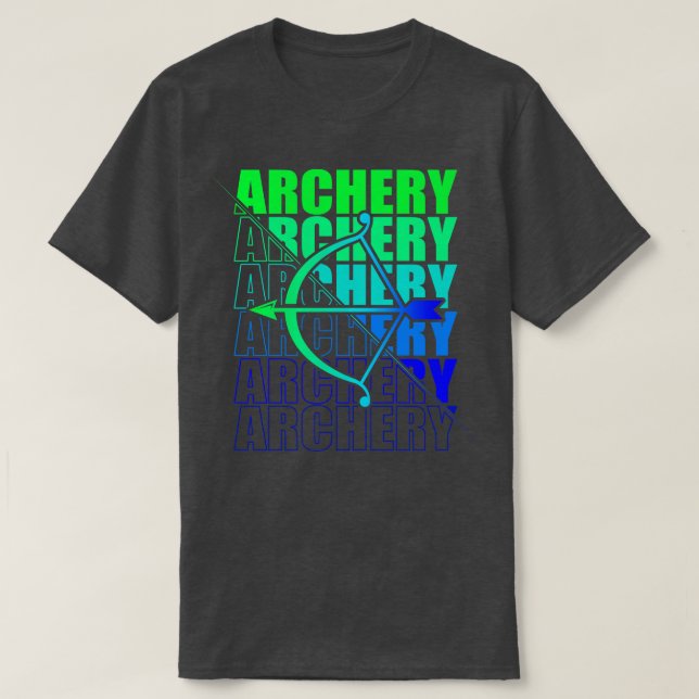 T-shirt Arche Sport Archer Archer Arrow Et Bow 6 (Design devant)