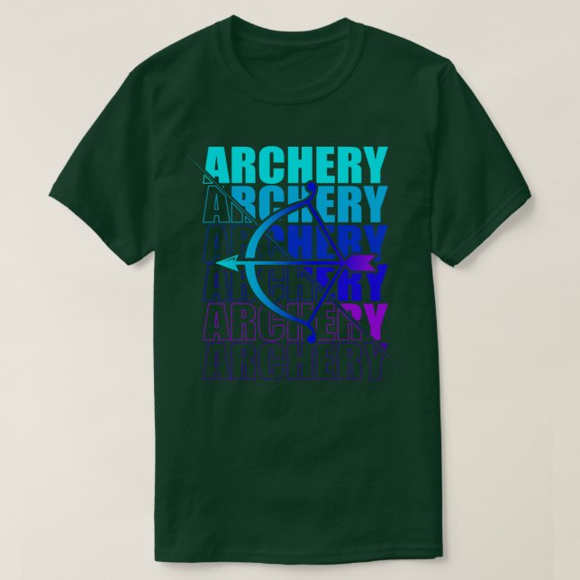 T-shirt Arche Sport Archer Archer Arrow Et Bow 9 (Design devant)