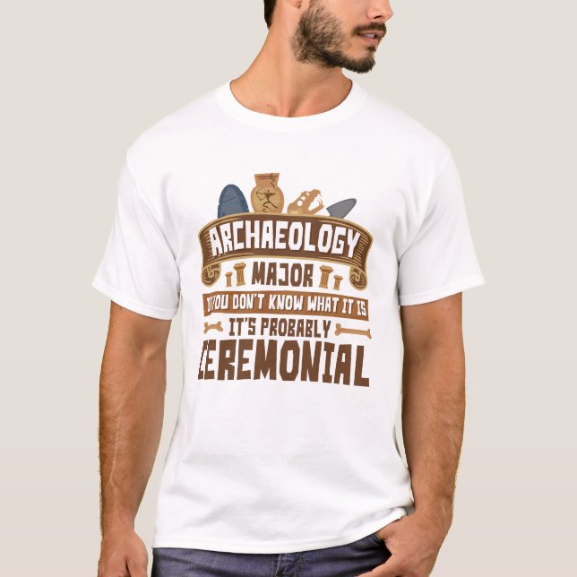 T-shirt Archéologie Cérémonie amoureuse des étudiants prin (Devant)