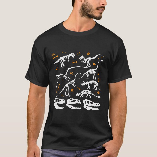 T-shirt Archéologie des fossiles de dinosaures Paleontolo  (Devant)