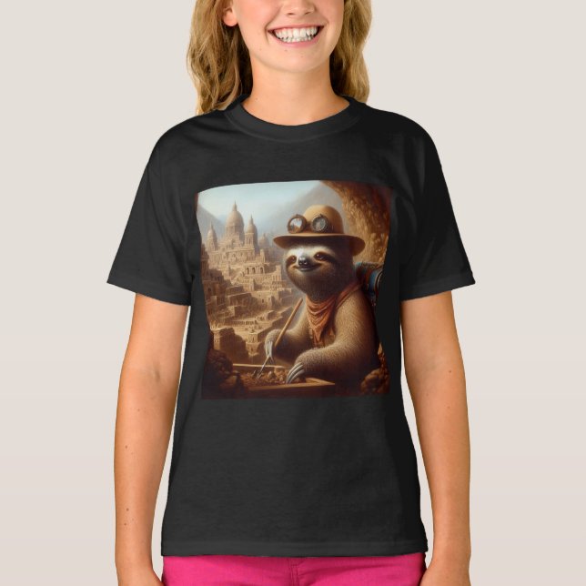 T-shirt Archéologue Sloth (Devant)