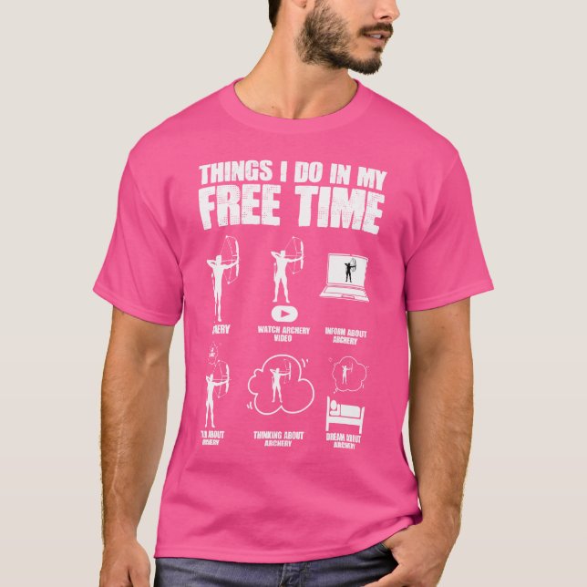 T-shirt Archer à l'arc de chasse à l'arc drôle Flèche Tir  (Devant)