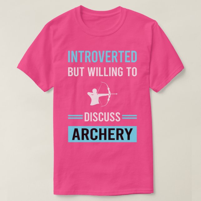 T-shirt Archer Archer Archer Arrow Arrow Pow introduit (Design devant)