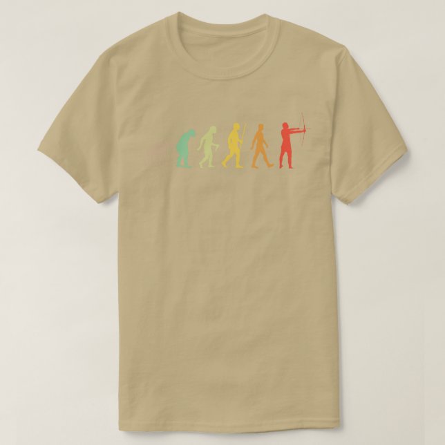 T-shirt Archer cadeau Evolution tir à l'arc (Design devant)