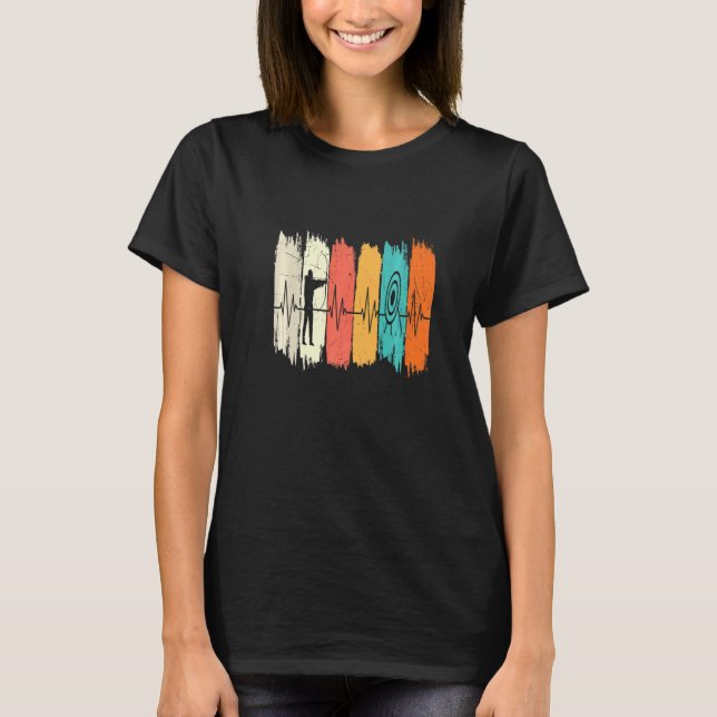 T-shirt Archer De Coeur Avec Bow Et Cible Pour Les Archers (Devant)