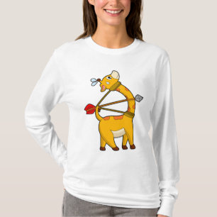 T-shirt Archer de girafe flèche Bow