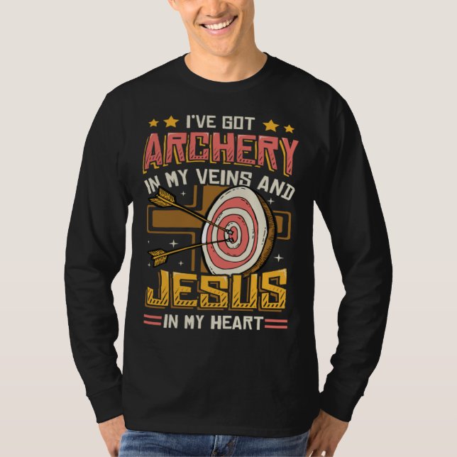 T-shirt Archer religieux Bowman Tir à l'arc (Devant)