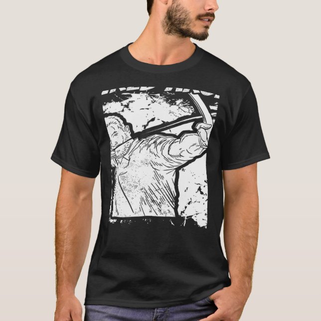 T-shirt Archer retraité Bowman Bow Archer Archer Granddad (Devant)