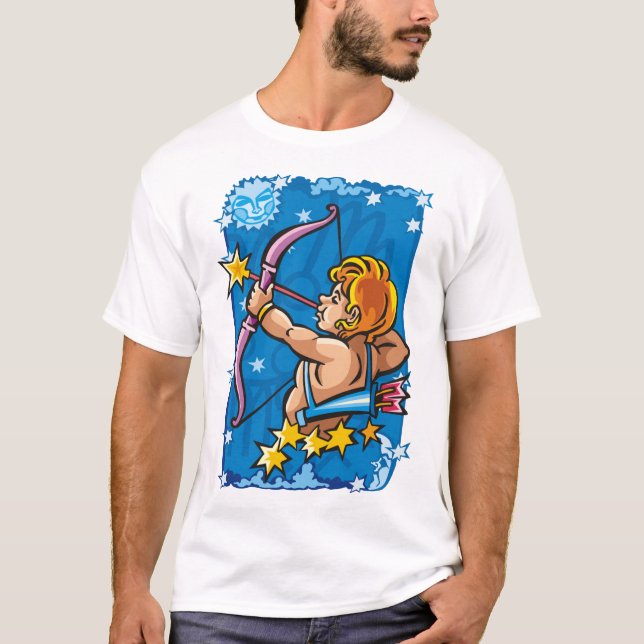 T-shirt Archer Sagittaire dans le ciel nocturne (Devant)