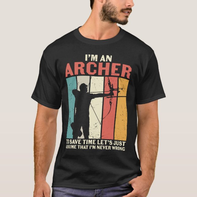 T-shirt Archer Supposons que je ne me trompe jamais (Devant)