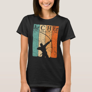 T-shirt Archer Tableau Périodique Eléments Chasse De Bow T