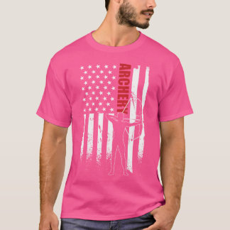 T-shirt Archer Usa Drapeau Vêtements Drapeau Américain Tir
