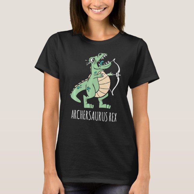 T-shirt Archersaurus Rex Dinosaur rex Dino Archer Tir à l' (Devant)