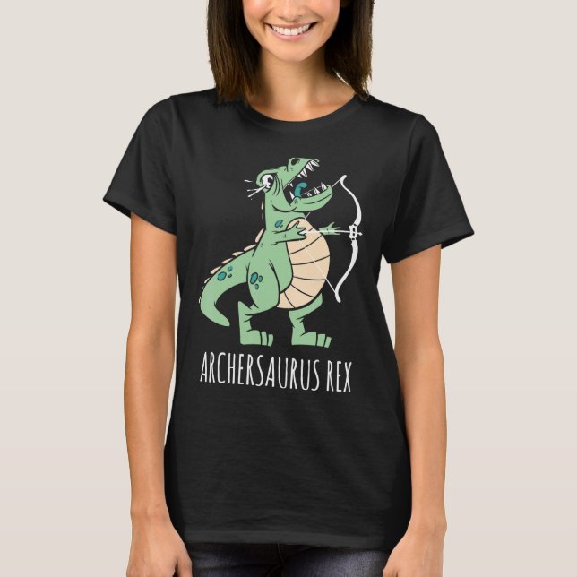 T-shirt Archersaurus Rex Dinosaur rex Dino Archer Tir à l' (Devant)