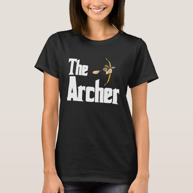T-shirt Archery  Arrow Men Shooting Club Bow (Devant)