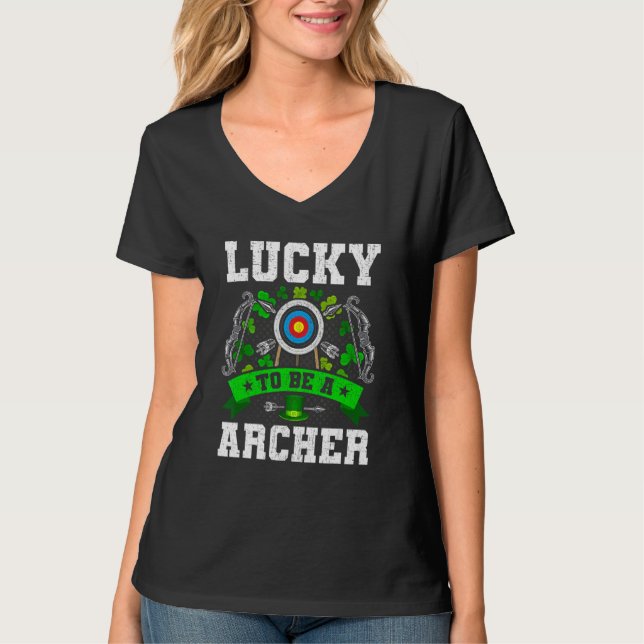 T-shirt Archery Lucky Archers Bowhunter (Devant)