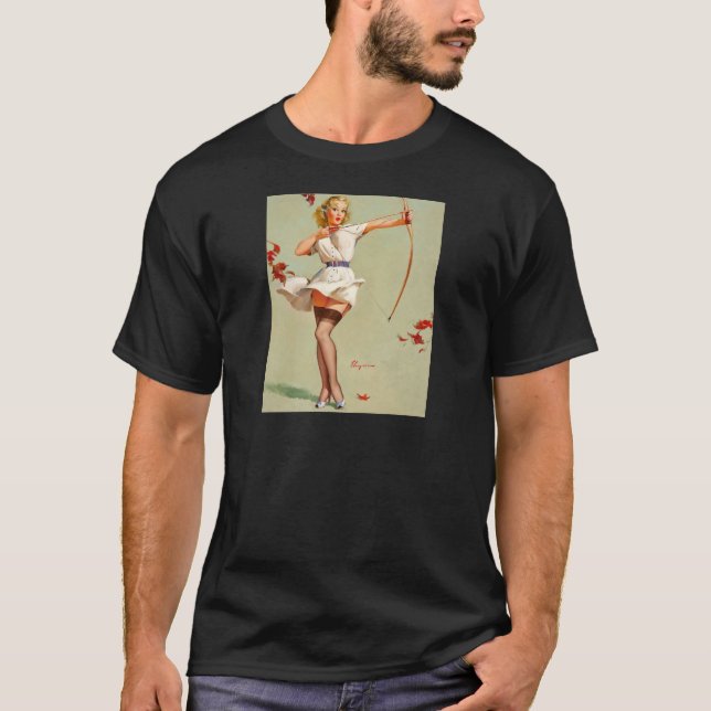T-shirt Archery Pin-up (Devant)