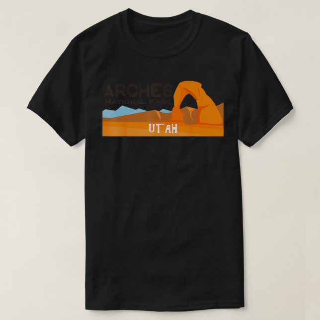T-shirt Arches National Park Travel Utah Explorez Earth Ad (Design devant)