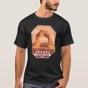 T-shirt Arches Parc National Utah Delicate Arch Art Retro