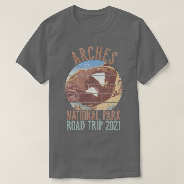 T-shirt ARCHES PARC NATIONAL VOYAGE ROUTIER 2021 Double Ar (Design devant)