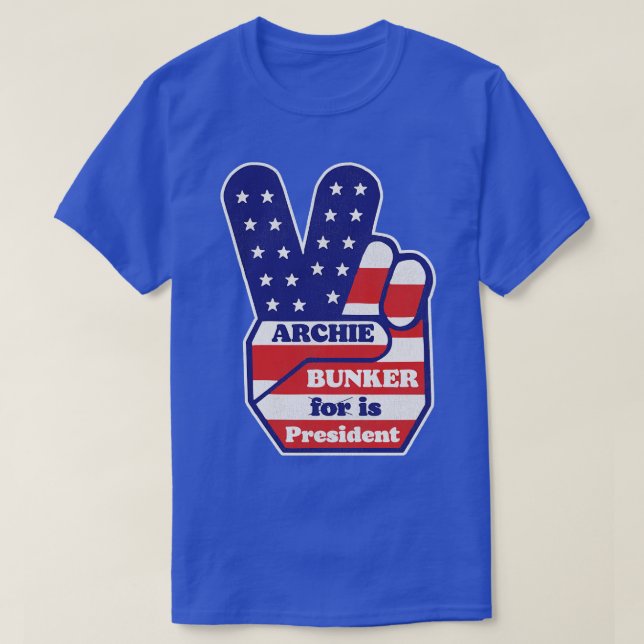 T-shirt Archie Bunker est président (Design devant)