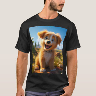 T-shirt Archie - Chiot de récupération de laboratoire jaun