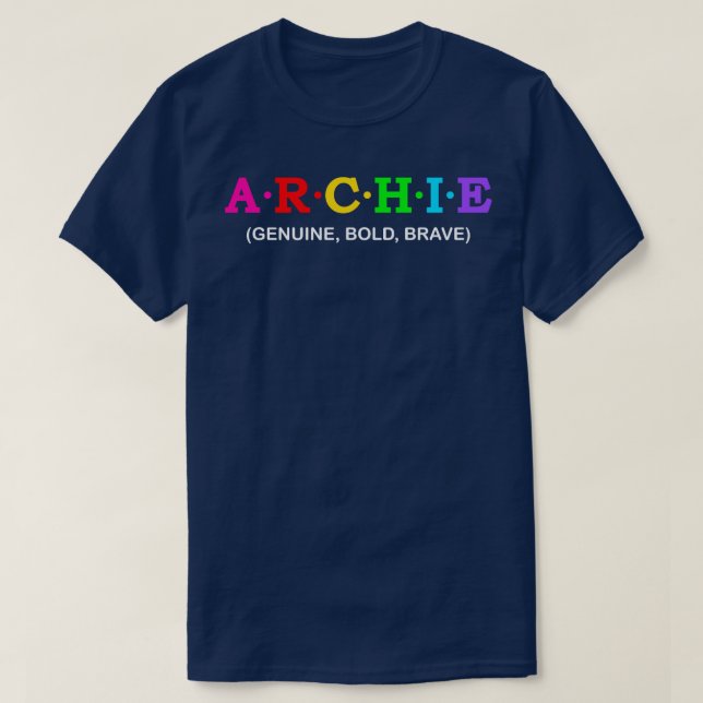 T-shirt Archie Genuine Bold Brave (Design devant)