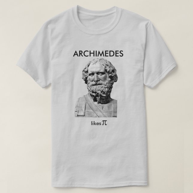 T-shirt Archimedes aime Pi (Design devant)