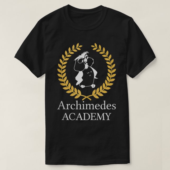 T-shirt Archimedes Owl Academy le meilleur cadeau pour la  (Design devant)