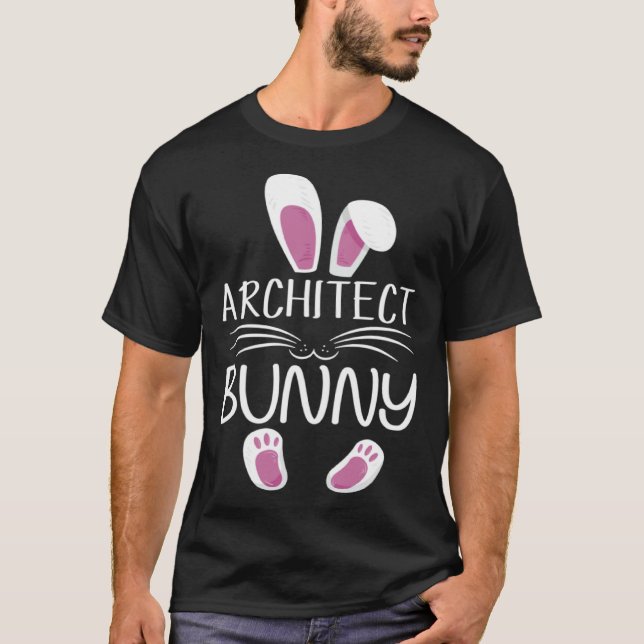 T-shirt Architect Bunny Cute Matching Family Easter Day (Devant)