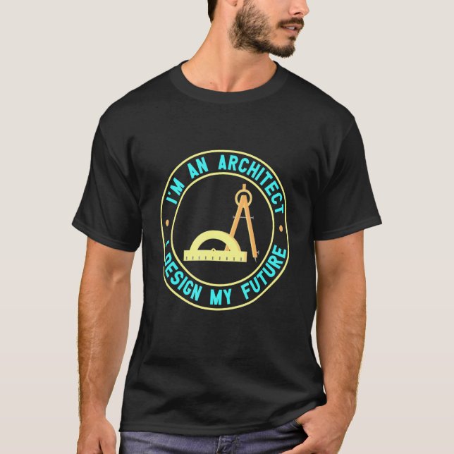 T-shirt Architect Disque Disque Dur Disque Dur Pc Ordinate (Devant)