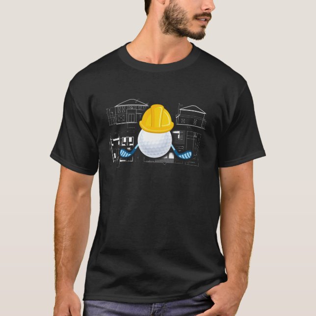 T-shirt Architect Golf Et Architecture (Devant)